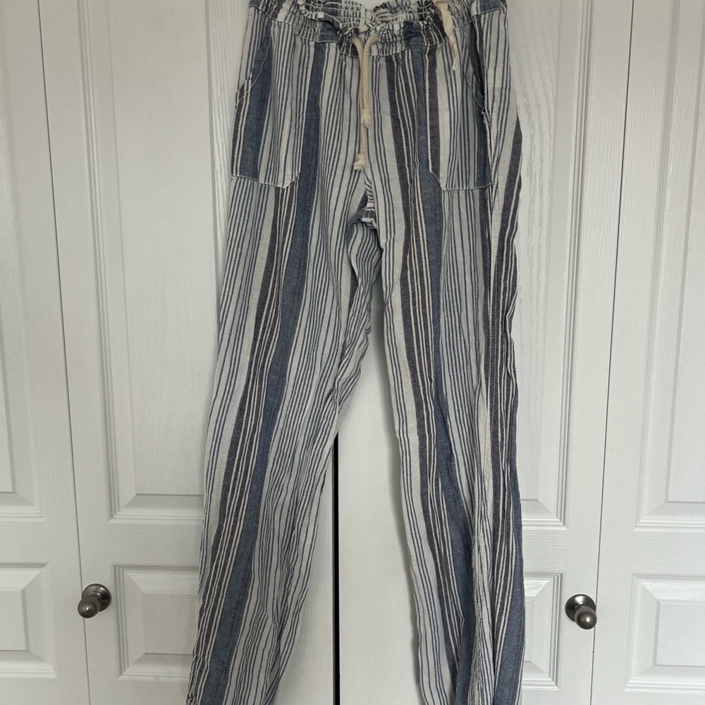 Striped Blue and White Pants